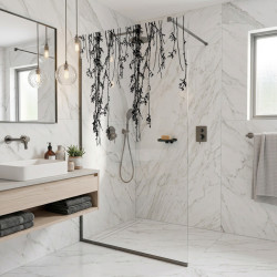 Vinilo para mampara de baño