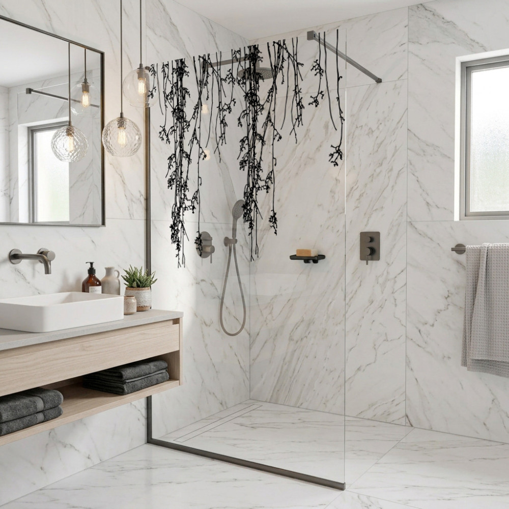 Vinilo para mampara de baño