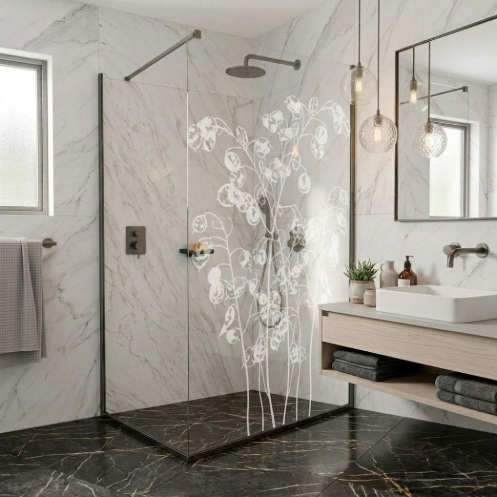 Vinilo para mampara de baño
