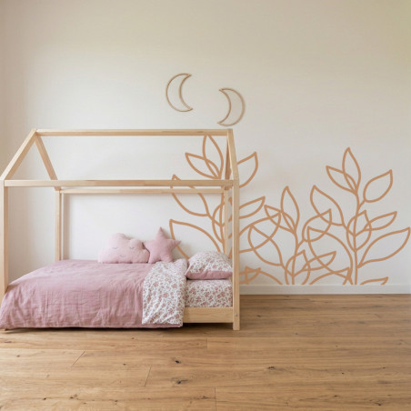 Pegatina para pared floral
