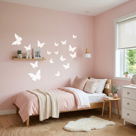 Pegatina para pared floral