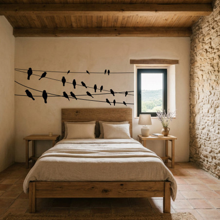 Pegatina para pared pájaros