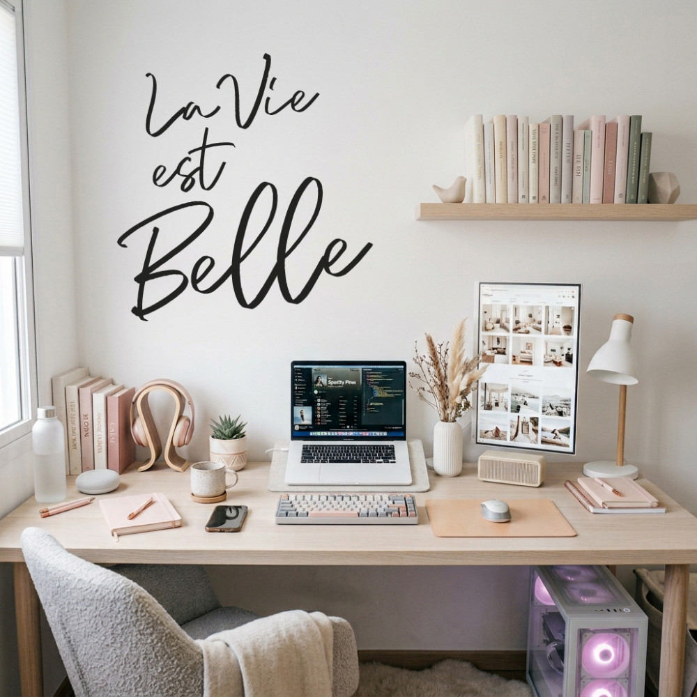Vinilo decorativo frase motivadora para pared