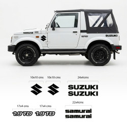 Vinyles autocollants pour suzuki samurai TD Diesel 1.9