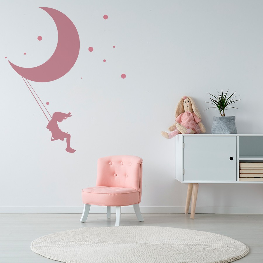 Niña columpio lunar Estudi Sierra