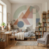 poster mural style nordique colour