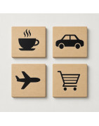 Plaques de fusta